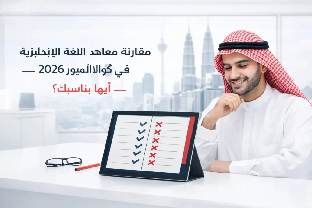 مقارنة معاهد اللغة الإنجليزية في كوالاالمبور 2026 — أيها يناسبك؟